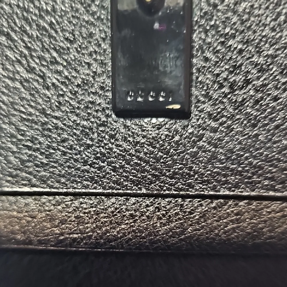 Gucci Black Leather Wallet Amazing Condition With COA